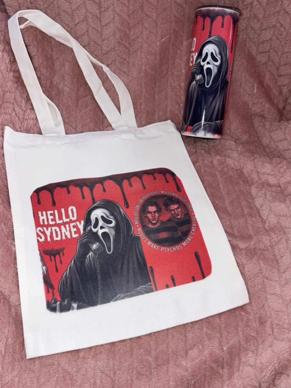 Hello Sydney Horror Graphic Tote - with matching tumbler